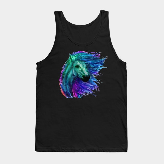 Horse Run Full color Tank Top by Pixel Poetry